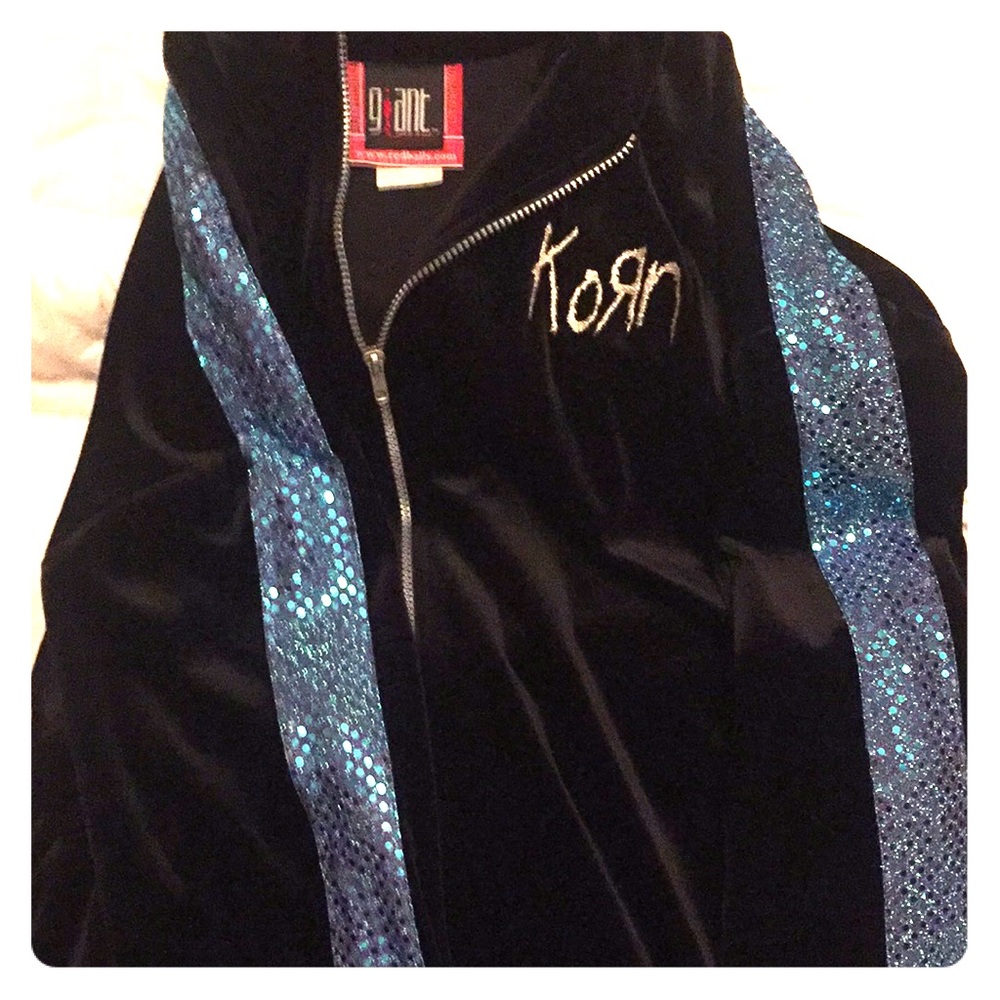 90s korn velvet sequins medium jacket
